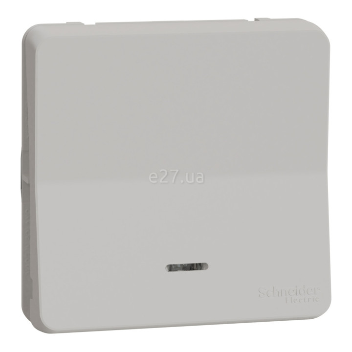 Вимикач без фіксації 1-клавішний Schneider Electric MUR39127 Mureva Styl, білий, пластик, ip55, з підсвіткою · Schneider Electric · schneider-electric-mur39127