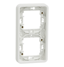 Рамка 2 поста Schneider Electric MUR39151 Mureva Styl, білий, пластик, ip55, для врізного монтажу