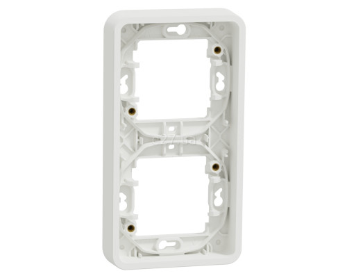 Рамка 2 поста Schneider Electric MUR39151 Mureva Styl, білий, пластик, ip55, для врізного монтажу