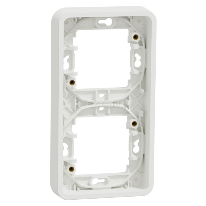 Рамка 2 поста Schneider Electric MUR39151 Mureva Styl, білий, пластик, ip55, для врізного монтажу · Schneider Electric · schneider-electric-mur39151