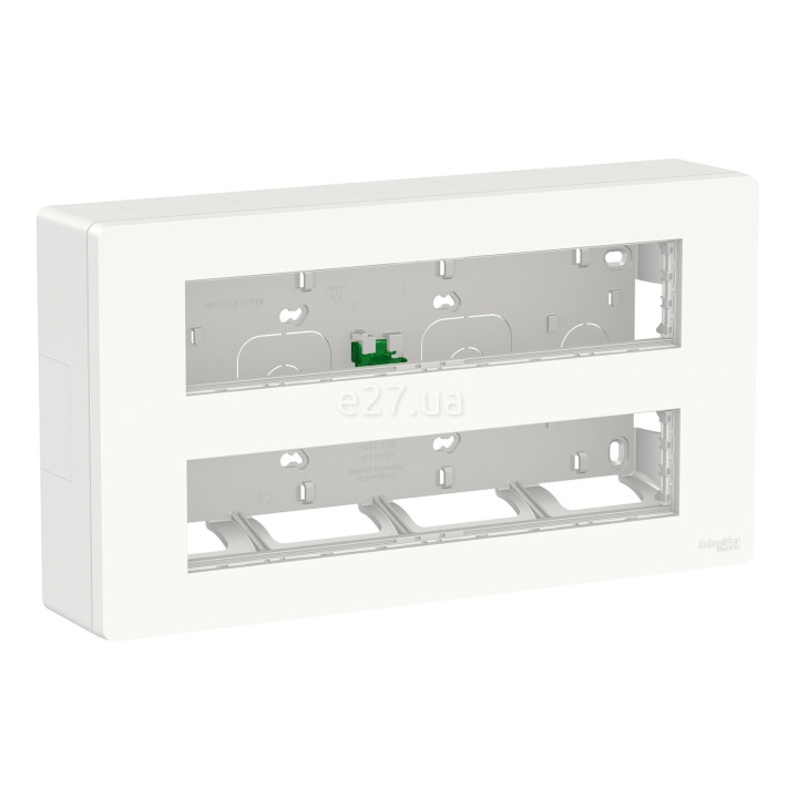 Монтажна коробка Schneider Electric NU121020 Unica New System+, білий, пластик, для накладного монтажу · Schneider Electric · schneider-electric-nu121020