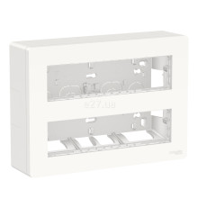 Монтажна коробка Schneider Electric NU121820 Unica New System+, білий, пластик, для накладного монтажу