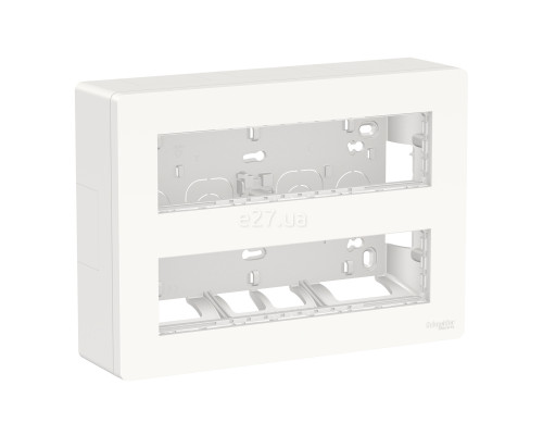 Монтажна коробка Schneider Electric NU121820 Unica New System+, білий, пластик, для накладного монтажу