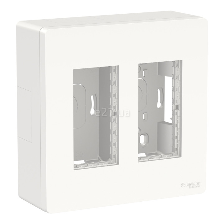 Монтажна коробка Schneider Electric NU122418 Unica New System+, білий, пластик, для накладного монтажу · Schneider Electric · schneider-electric-nu122418