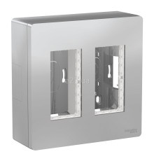 Монтажна коробка Schneider Electric NU122430 Unica New System+, алюміній, пластик, для накладного монтажу