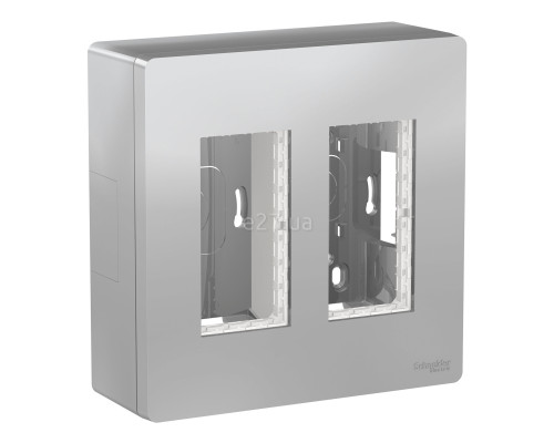 Монтажна коробка Schneider Electric NU122430 Unica New System+, алюміній, пластик, для накладного монтажу