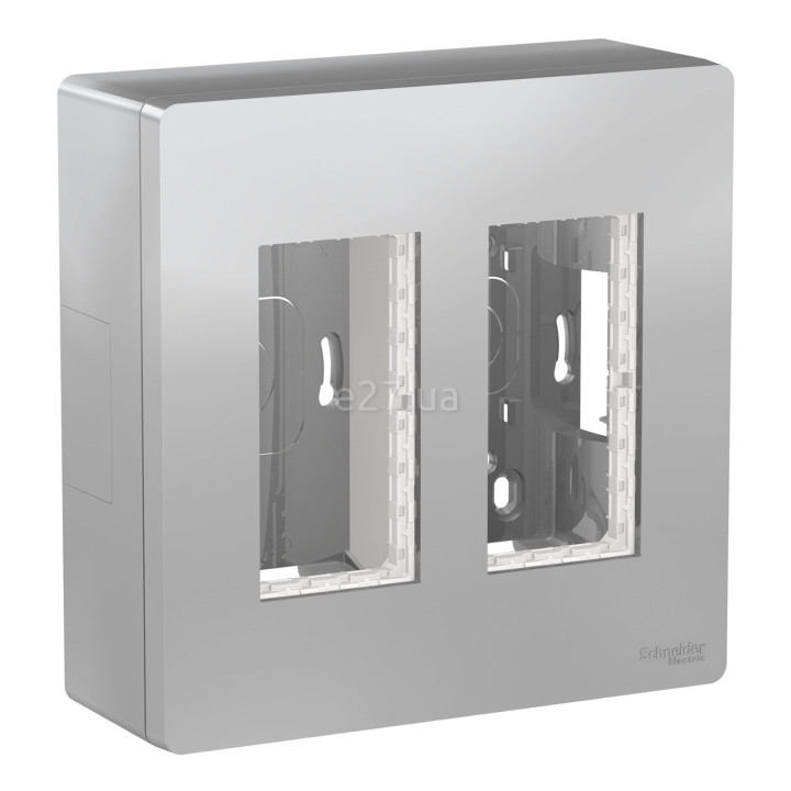Монтажна коробка Schneider Electric NU122430 Unica New System+, алюміній, пластик, для накладного монтажу · Schneider Electric · schneider-electric-nu122430