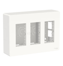 Монтажна коробка Schneider Electric NU123418 Unica New System+, білий, пластик, для накладного монтажу