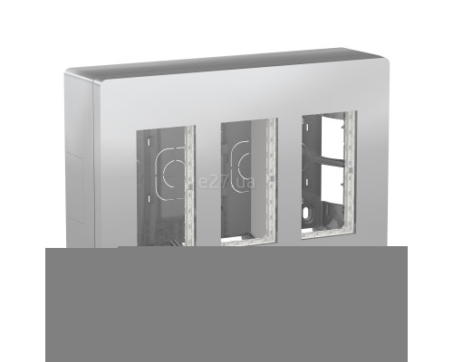 Монтажна коробка Schneider Electric NU123430 Unica New System+, алюміній, пластик, для накладного монтажу