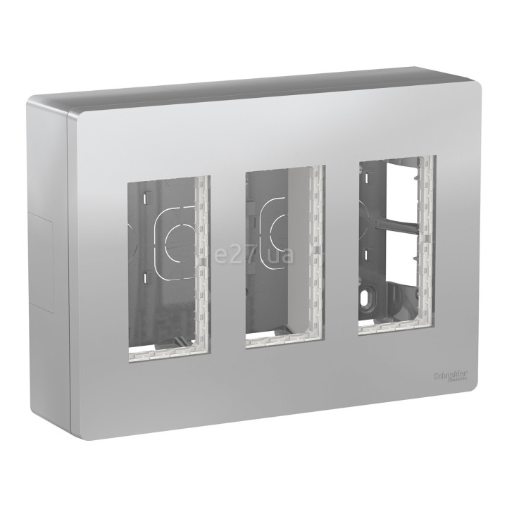 Монтажна коробка Schneider Electric NU123430 Unica New System+, алюміній, пластик, для накладного монтажу · Schneider Electric · schneider-electric-nu123430
