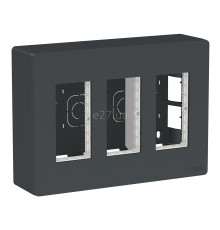 Монтажна коробка Schneider Electric NU123454 Unica New System+, антрацит, пластик, для накладного монтажу