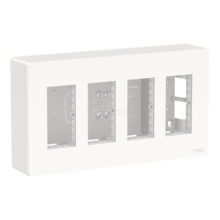 Монтажна коробка Schneider Electric NU124418 Unica New System+, білий, пластик, для накладного монтажу · Schneider Electric · schneider-electric-nu124418