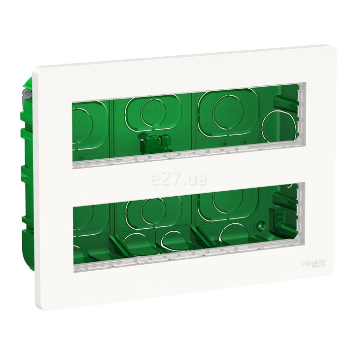 Монтажна коробка Schneider Electric NU171820 Unica New System+, білий, пластик, для врізного монтажу · Schneider Electric · schneider-electric-nu171820