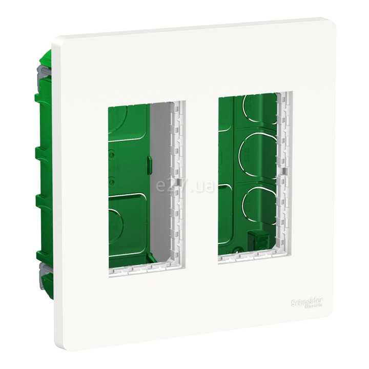 Монтажна коробка Schneider Electric NU172418 Unica New System+, білий, пластик, для врізного монтажу · Schneider Electric · schneider-electric-nu172418