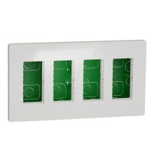 Монтажна коробка Schneider Electric NU174418 Unica New System+, білий, пластик, для врізного монтажу