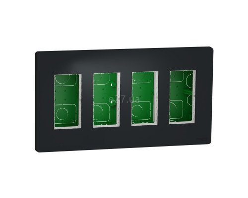 Монтажна коробка Schneider Electric NU174454 Unica New System+, антрацит, пластик, для врізного монтажу