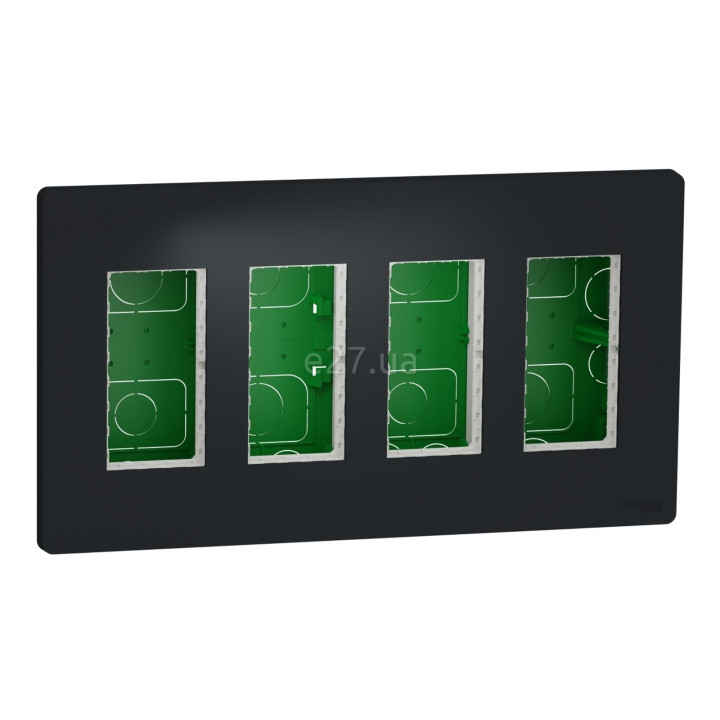 Монтажна коробка Schneider Electric NU174454 Unica New System+, антрацит, пластик, для врізного монтажу · Schneider Electric · schneider-electric-nu174454