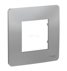 Рамка 1 пост Schneider Electric NU200230 Unica New Studio, алюміній, пластик