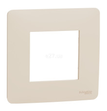 Рамка 1 пост Schneider Electric NU200244 Unica New Studio, бежевий, пластик