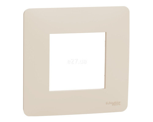 Рамка 1 пост Schneider Electric NU200244 Unica New Studio, бежевий, пластик