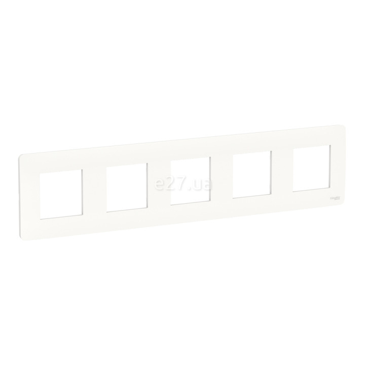 Рамка 5 постів Schneider Electric NU201018 Unica New Studio, білий, пластик · Schneider Electric · schneider-electric-nu201018