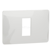 Рамка 1 модуль Schneider Electric NU210118 Unica New Studio, білий, пластик