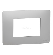 Рамка 3 модуля Schneider Electric NU210330 Unica New Studio, алюміній, пластик