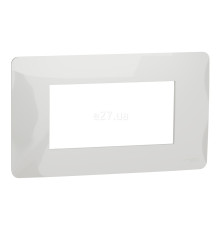 Рамка 4 модуля Schneider Electric NU210418 Unica New Studio, білий, пластик
