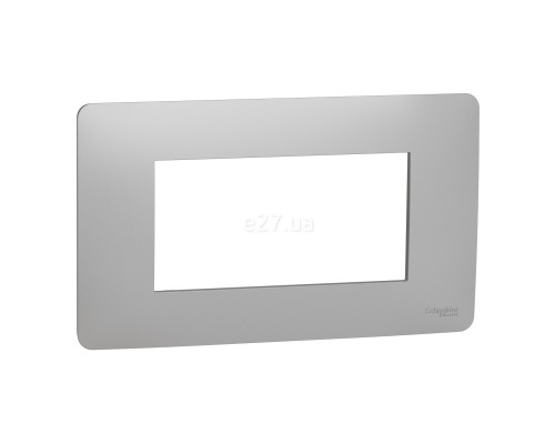 Рамка 4 модуля Schneider Electric NU210430 Unica New Studio, алюміній, пластик
