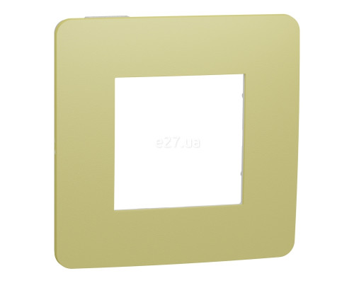 Рамка 1 пост Schneider Electric NU280211 Unica New Studio Color, зелене яблуко/білий, пластик