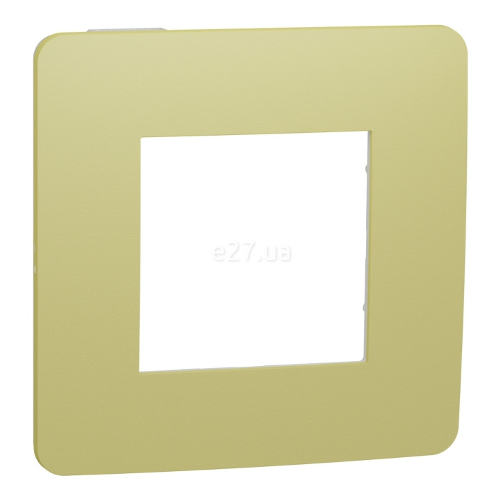Рамка 1 пост Schneider Electric NU280211 Unica New Studio Color, зелене яблуко/білий, пластик · Schneider Electric · schneider-electric-nu280211