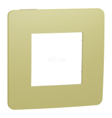 Рамка 1 пост Schneider Electric NU280212 Unica New Studio Color, зелене яблуко/бежевий, пластик
