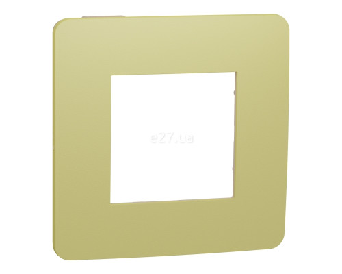 Рамка 1 пост Schneider Electric NU280212 Unica New Studio Color, зелене яблуко/бежевий, пластик