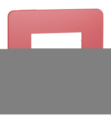 Рамка 1 пост Schneider Electric NU280213 Unica New Studio Color, червоний/білий, пластик