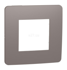 Рамка 1 пост Schneider Electric NU280216 Unica New Studio Color, шоколад/білий, пластик