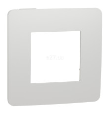 Рамка 1 пост Schneider Electric NU280218 Unica New Studio Color, білий/білий, пластик
