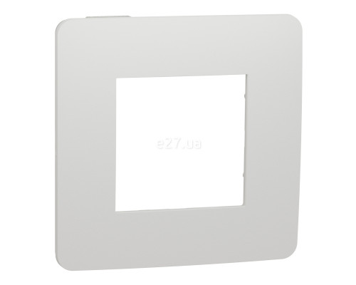 Рамка 1 пост Schneider Electric NU280218 Unica New Studio Color, білий/білий, пластик
