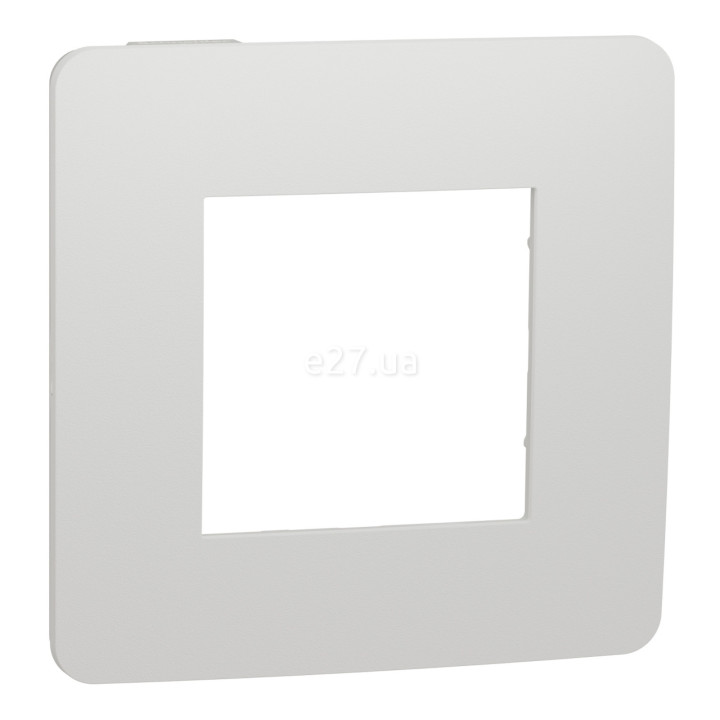 Рамка 1 пост Schneider Electric NU280218 Unica New Studio Color, білий/білий, пластик · Schneider Electric · schneider-electric-nu280218