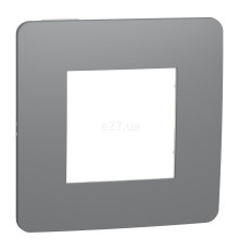 Рамка 1 пост Schneider Electric NU280221 Unica New Studio Color, димчасто-сірий/білий, пластик