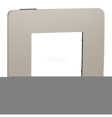 Рамка 1 пост Schneider Electric NU280228 Unica New Studio Color, пісочний/антрацит, пластик