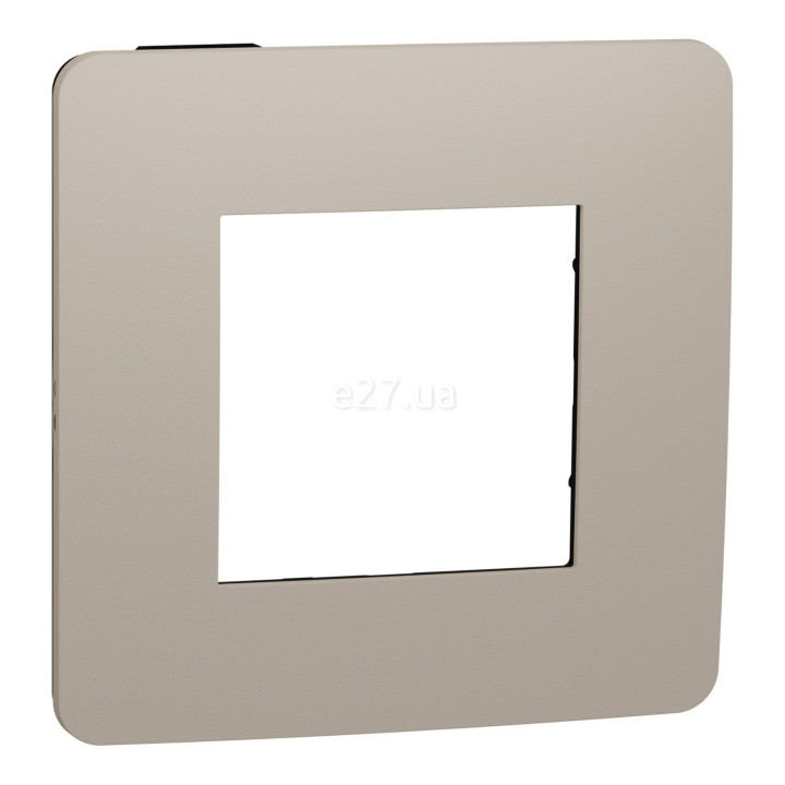Рамка 1 пост Schneider Electric NU280228 Unica New Studio Color, пісочний/антрацит, пластик · Schneider Electric · schneider-electric-nu280228