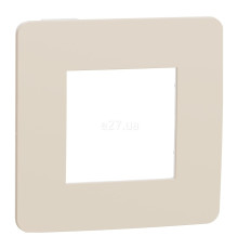 Рамка 1 пост Schneider Electric NU280244 Unica New Studio Color, бежевий/бежевий, пластик