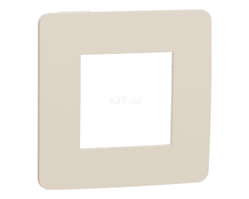 Рамка 1 пост Schneider Electric NU280244 Unica New Studio Color, бежевий/бежевий, пластик