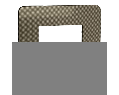 Рамка 1 пост Schneider Electric NU280250 Unica New Studio Metal, бронза/білий, пластик