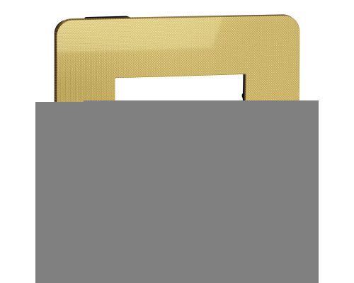 Рамка 1 пост Schneider Electric NU280262 Unica New Studio Metal, золото/антрацит, пластик