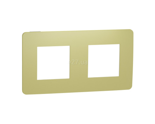 Рамка 2 поста Schneider Electric NU280411 Unica New Studio Color, зелене яблуко/білий, пластик