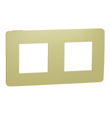 Рамка 2 поста Schneider Electric NU280412 Unica New Studio Color, зелене яблуко/бежевий, пластик