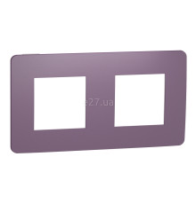 Рамка 2 поста Schneider Electric NU280414 Unica New Studio Color, ліловий/білий, пластик