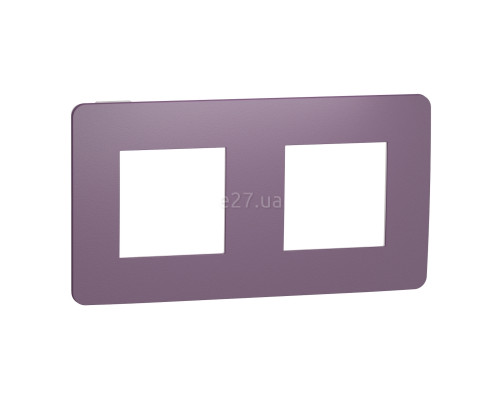 Рамка 2 поста Schneider Electric NU280414 Unica New Studio Color, ліловий/білий, пластик