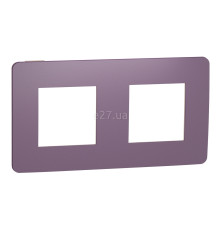 Рамка 2 поста Schneider Electric NU280415 Unica New Studio Color, ліловий/бежевий, пластик